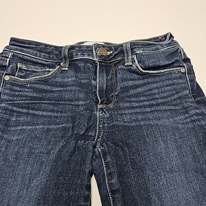 Paige Size 26 Denim Jeans Verdugo Ankle distressed dark blue skinny jeans